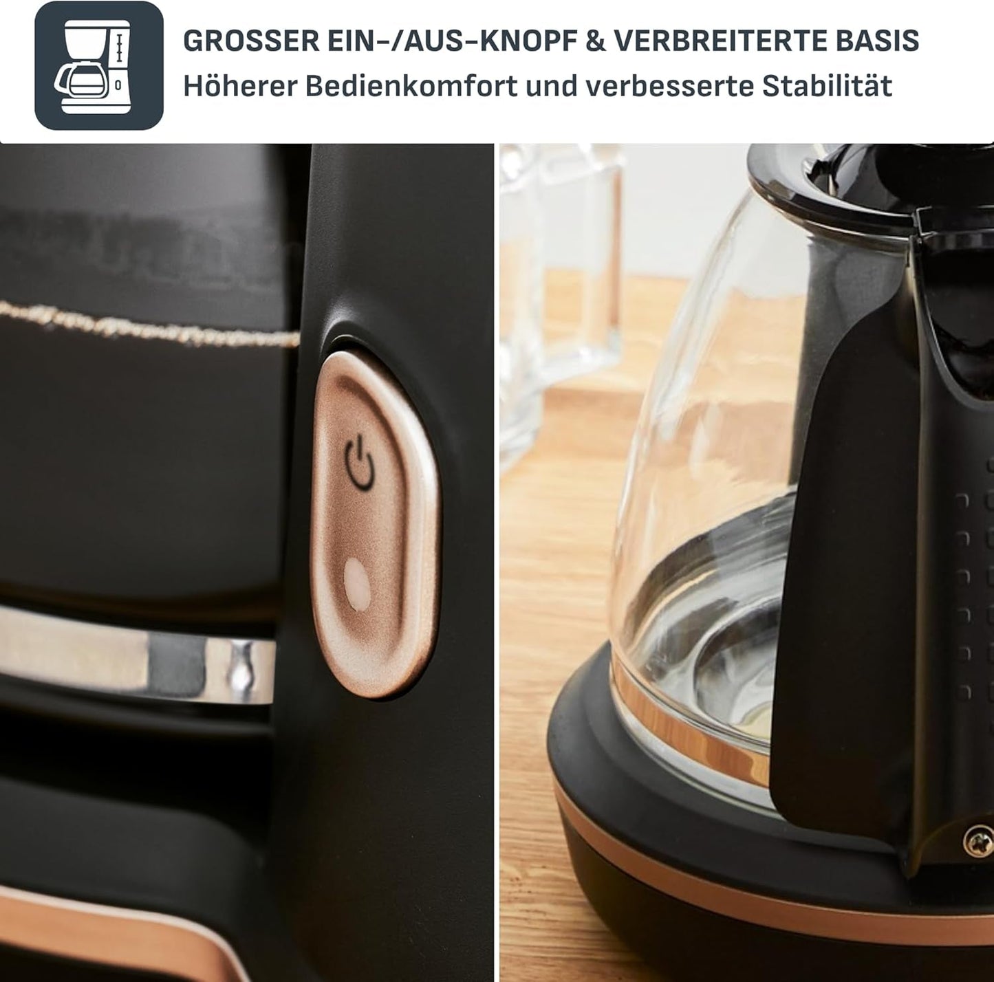 Espresso kávovar Tefal Includeo Filter, Espresso extrémně snadné použití, Vhodné pro praváky i leváky, Automatické otevírání víka, 1,25 l, 10 až 15 šálků, CM533811