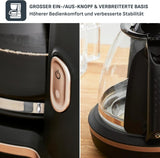 Espresso kávovar Tefal Includeo Filter, Espresso extrémně snadné použití, Vhodné pro praváky i leváky, Automatické otevírání víka, 1,25 l, 10 až 15 šálků, CM533811