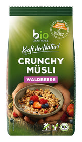 Křupavé müsli s lesním ovocem Biozentrale | 375 g bio müsli | Ideální na snídani a šálek müsli s sebou | Alternativa k müsli tyčinkám