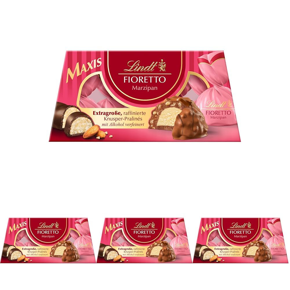 Lindt Čokoláda | Dárková sada FIORETTO Zabaione | 138 g | 6 pralinek z mléčné čokolády s lanýžovou náplní Zabaione a křupavou polevou, obsahující alkohol | Čokoládový dárek