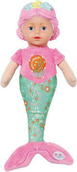 BABY born Mermaid pro miminka, omyvatelná měkká panenka, panenka mořská panna s měkkou vinylovou hlavou, 33 cm vysoká, 832288 Zapf Creation