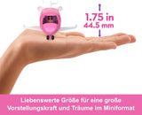 Mini BarbieLand Sady panenky Barbie a autíčka, 1,5" panenka a ikonické autíčko s překvapením měnící barvu, HYF40