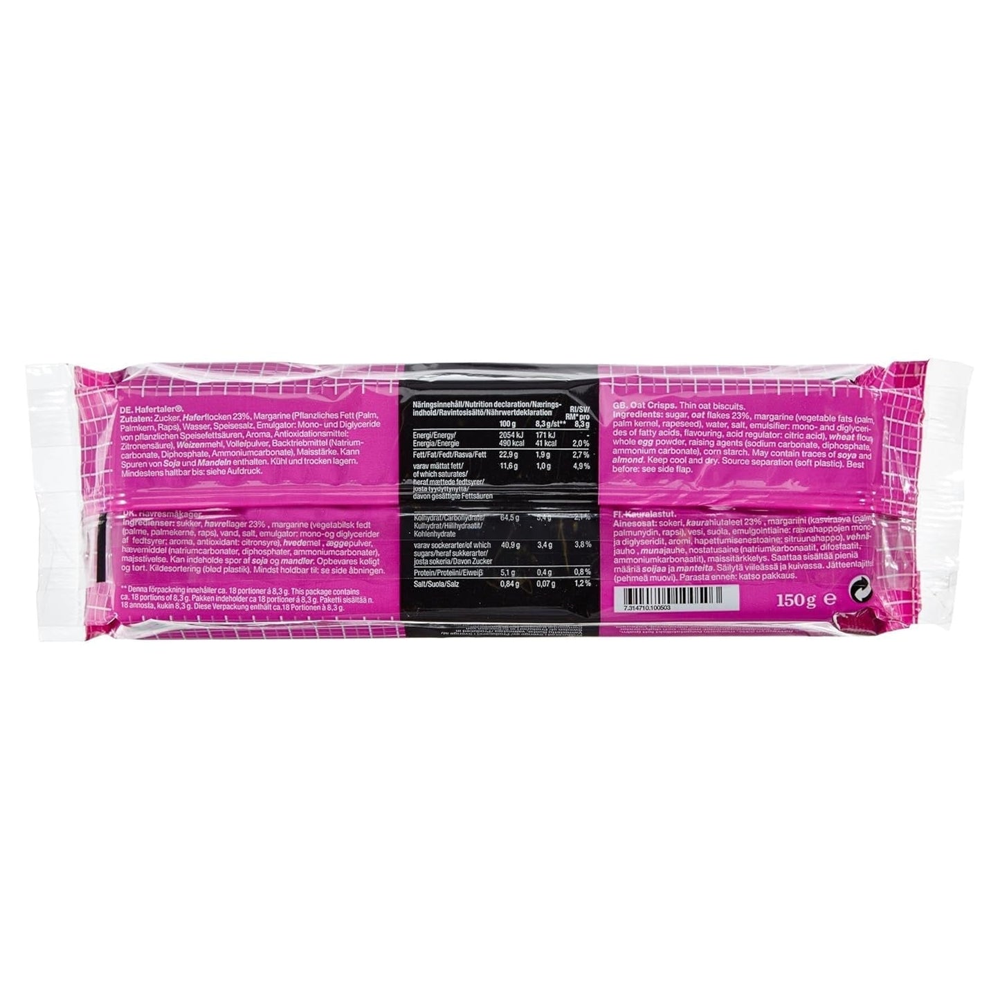 Švédské ovesné krekry Gille, 150 g (1 balení)
