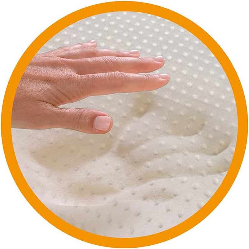 Ortopedický polštář na podporu krku - organické aloe - viskoelastický polštář z Aloe Vera 14 cm Výška 100% bavlna Potah Visco Polštář - Polštář z paměťové pěny - Vyrobeno v Itálii Standardní polštáře Naty Shop