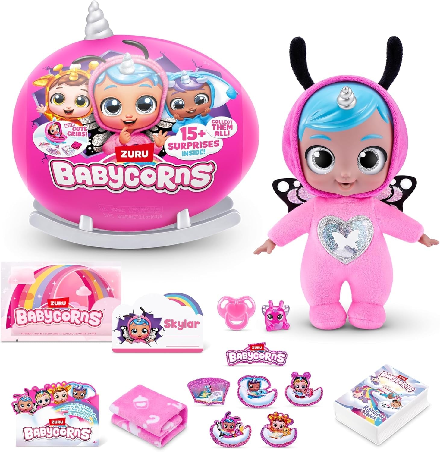 Babycorns Magic Dolls Series 1 Small (Skylar) od ZURU, Surprise, Unboxing, Baby Girl, Doll