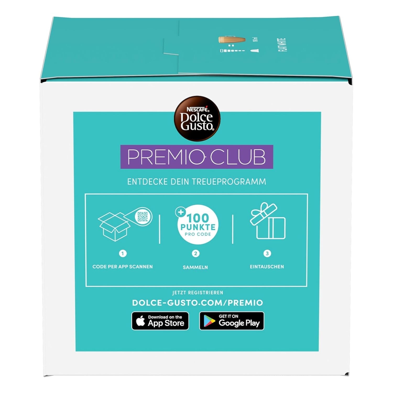 NESCAFÉ DOLCE GUSTO Flat White Kaffeekapseln 3er Pack (3 x 16 kapslí)