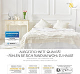 Aqua-Textil 4-sezónní přikrývka 135X200Cm Přikrývky spojené dohromady Zimní 800G Léto 600G Klimatizace Oeko-Tex Přikrývky a přikrývky Naty Shop