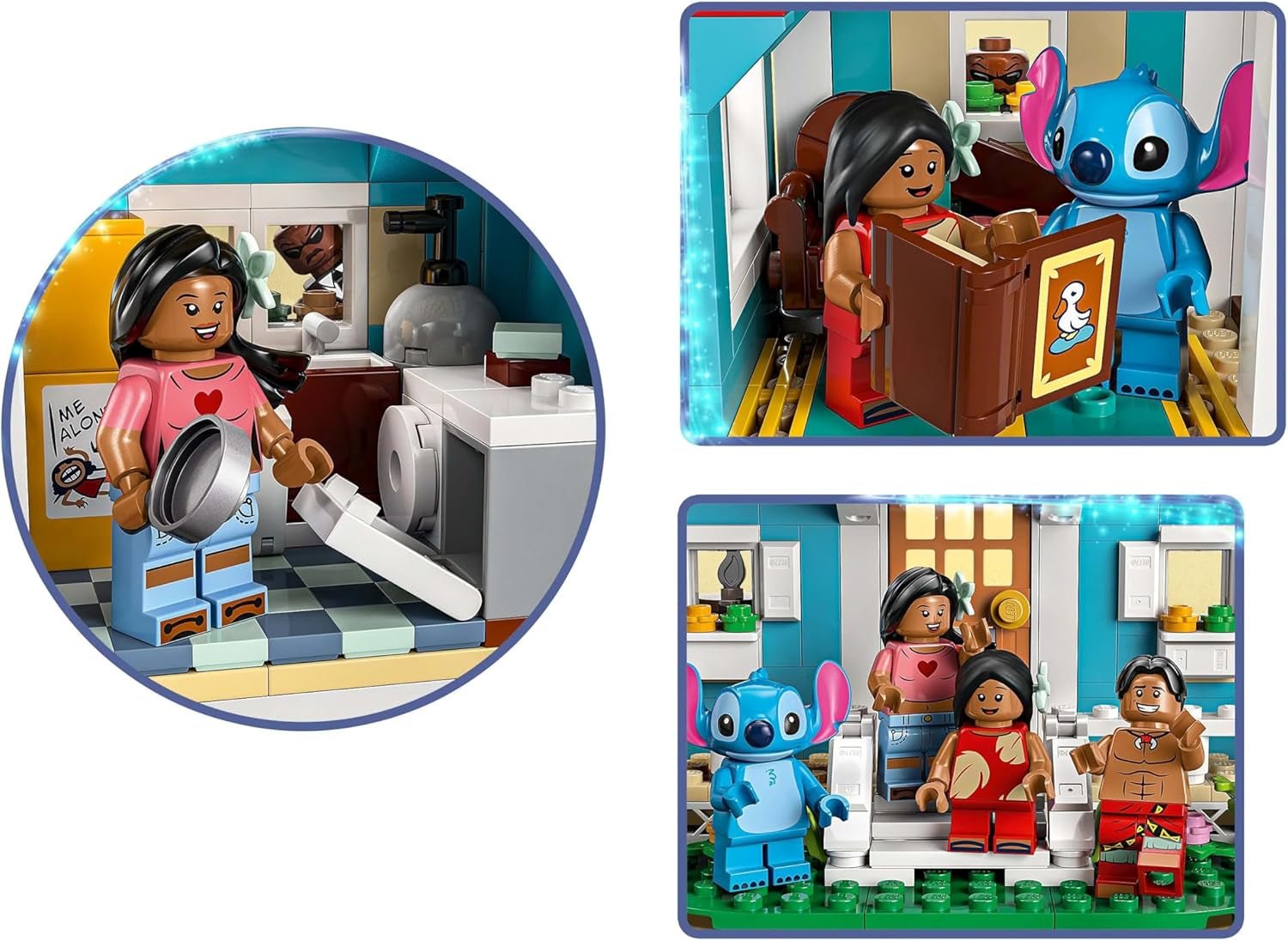 LEGO Ç€ Disney Beach House z "Lilo and Stitch" - Sestavitelná hračka se 6 místnostmi, observatoří, vesmírnou lodí a 5 minifigurkami - dárek k narozeninám pro dívky a chlapce od 9 let a fanoušky 43268 Stavebnice Besuche den LEGO-Store