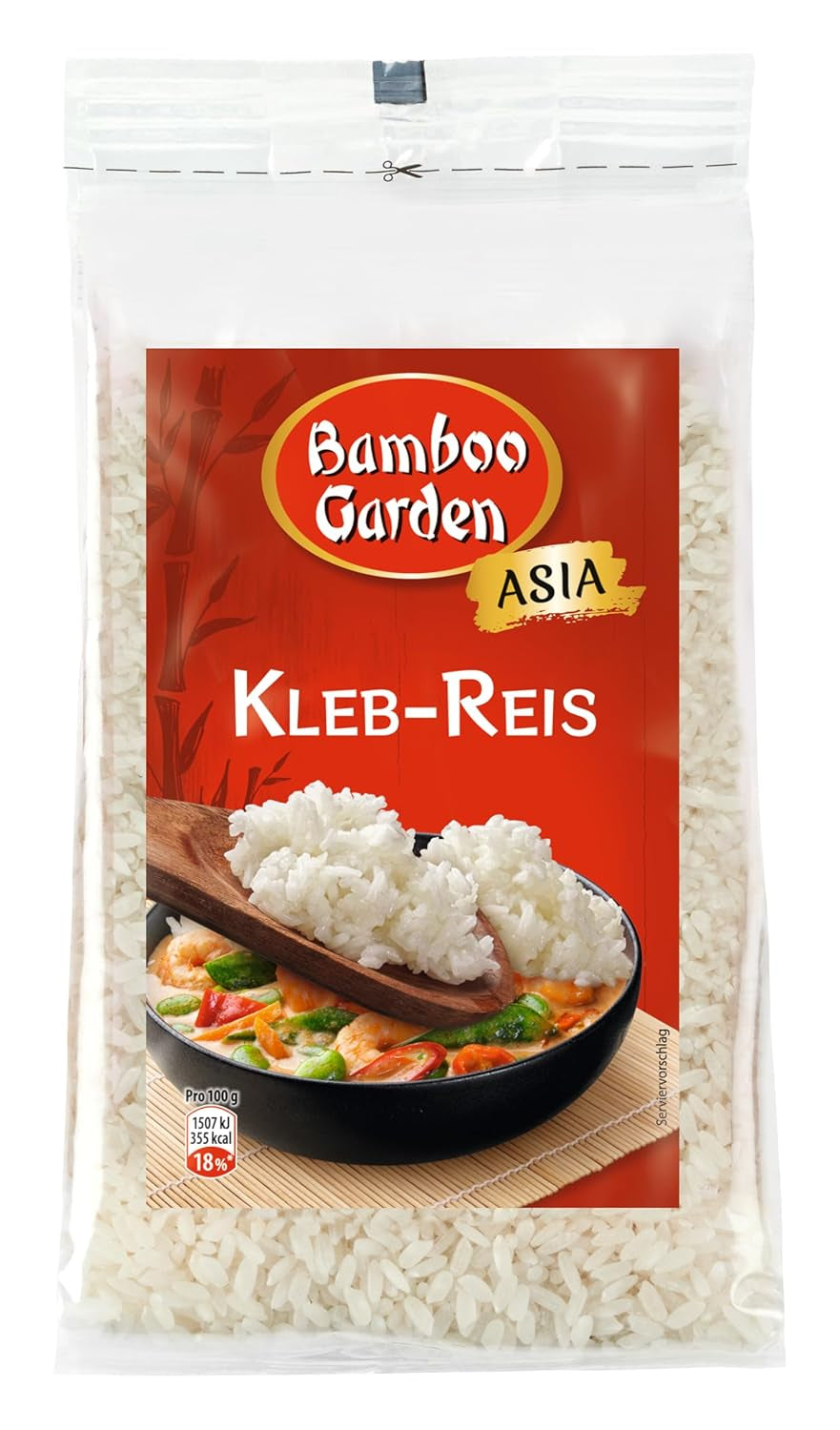 Bamboo Garden - Lepkavá rýže, 500 g v sáčku