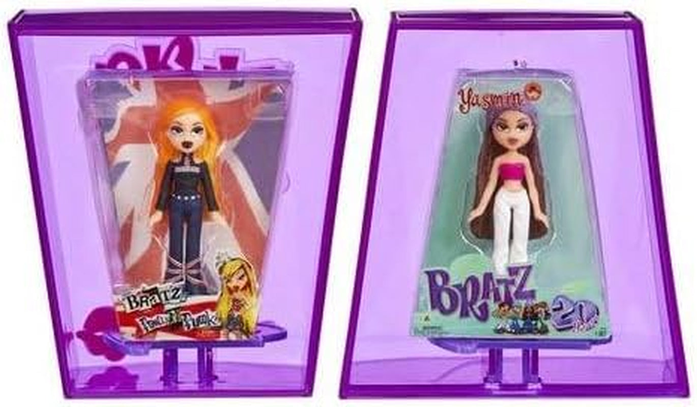 Limitovaná edice panenek Bratz Miniverse MGA Y2K Nostalgia Flashback Minis – BALENÍ PŘEKVAPENÍ – 2 mini panenky Bratz a vitrína – skvělý dárek pro děti a sběratele 6+