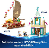 LEGO Ç€ Disney Princezna Castle Popelka a kočár tažený koňmi, Sada pro dívky od 6 let, Fantastická hračka s princeznou Popelkou a princem okouzlujícími mini panenkami, Tip na dárek pro fanoušky Disney 43275 Stavebnice Beuche den LEGO-Store