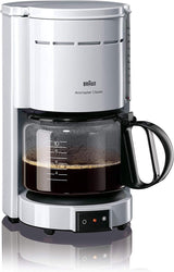 Espresso kávovar Braun KF 47 BK - Espresso kávovar s filtrem a skleněnou karafou na klasickou filtrovanou kávu, aromatická káva díky systému OptiBrew, systém proti odkapávání, automatické vypínání, černá