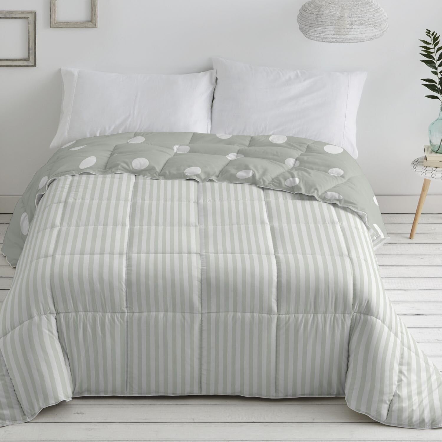 Přikrývka na přikrývku, syntetická, mátově zelená, Ancho 150 až 160 cm Přikrývky a přikrývky Naty Shop