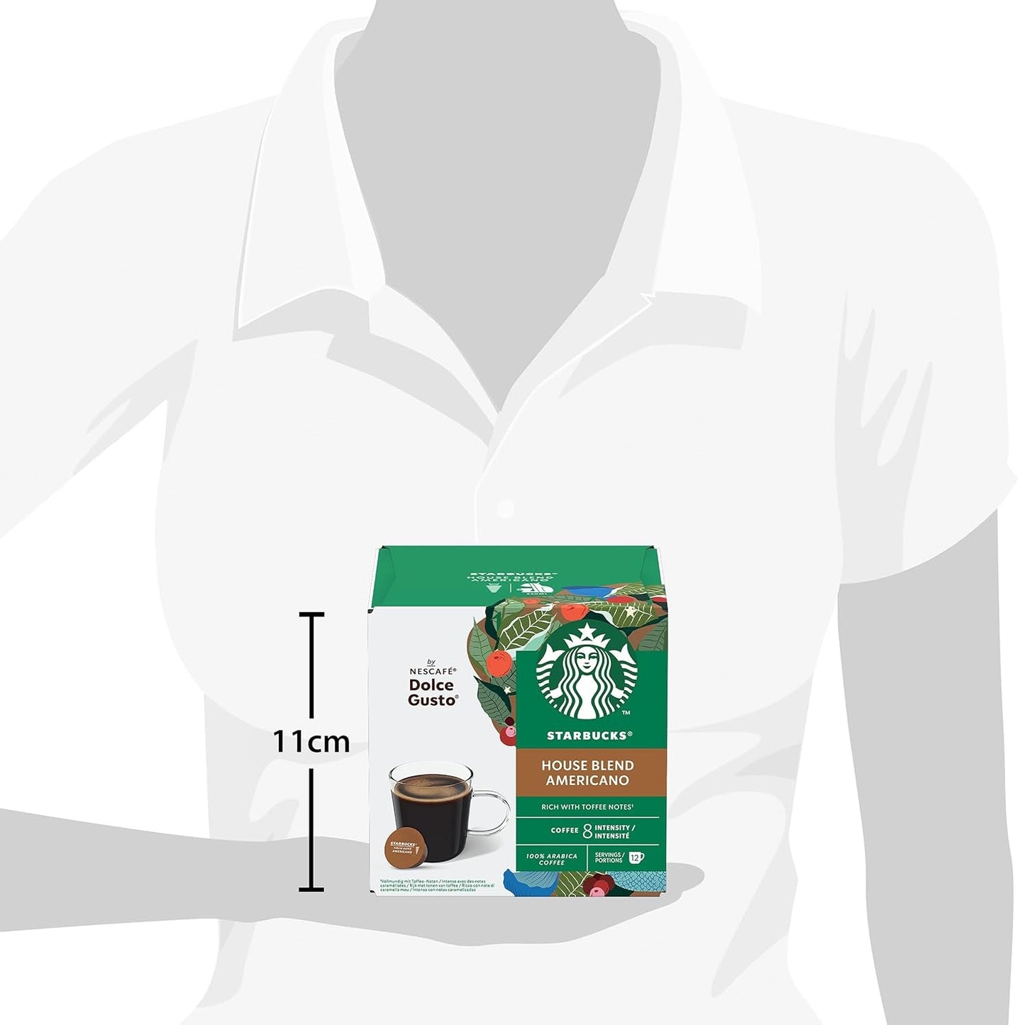 STARBUCKS House Blend od Nescafé Dolce Gusto, Mittlere Röstung, Kaffeekapseln 6 x 12 (72 kapsel)