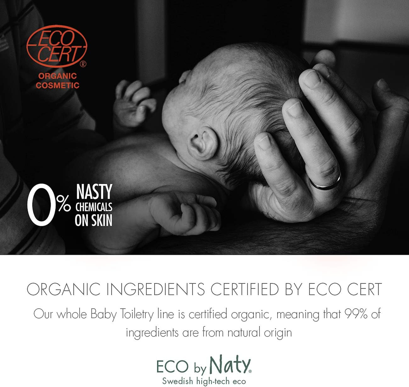 Eco by Naty, pěna do koupele pro děti, organické rostlinné ingredience s 0 % parfemace, hypoalergenní a dermatologicky testováno, 200 ml láhev Děti - péče o pleť a koupel Naty Shop