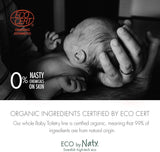 Eco by Naty, pěna do koupele pro děti, organické rostlinné ingredience s 0 % parfemace, hypoalergenní a dermatologicky testováno, 200 ml láhev Děti - péče o pleť a koupel Naty Shop