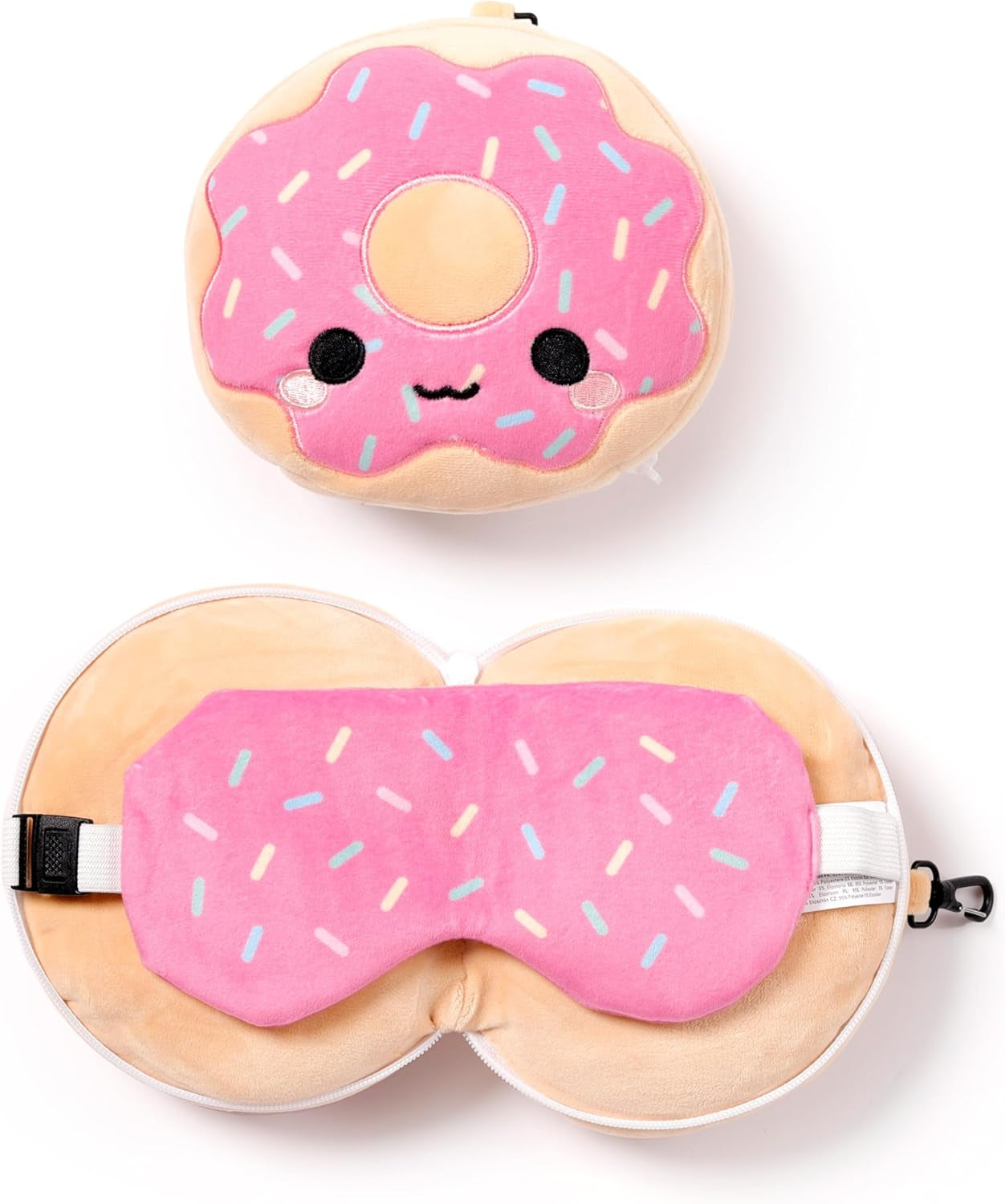 Cestovní polštář Puckator s maskou Relaxeazzz - Cestovní polštáře Donut Naty Shop Výchozí název