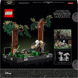 LEGO 75353 Star Wars Pursuit on Endor - Sada diorámat, Návrat Jediho s Lukem Skywalkerem, Princezna Leia & Scout Trooper a Speeder Bikes, Stavebnice 40. výročí Besuche den LEGO-Store