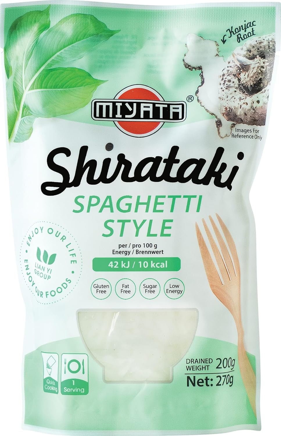 Miyata Shirataki Udon Nudle Konjac Mouka Balení 6 ks (6 x 270 g)