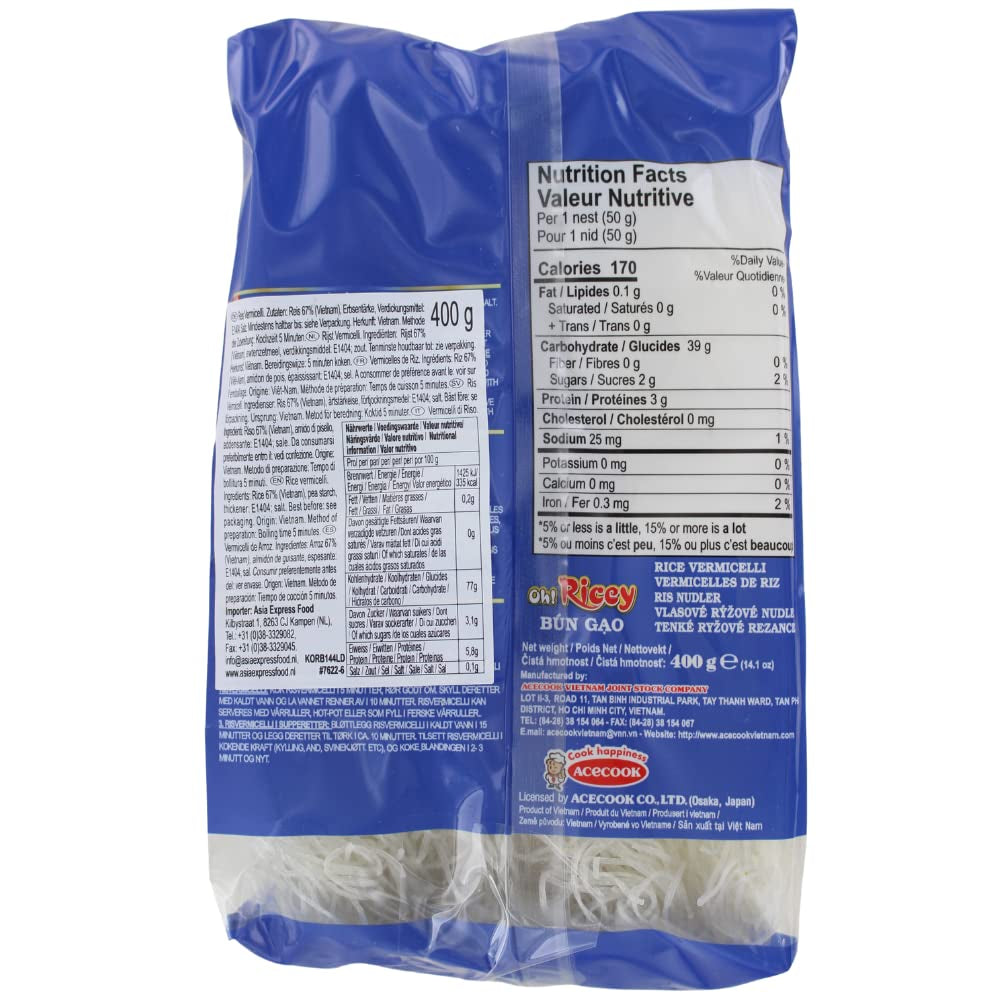 ACECOOK – NEBO rýžové nudle – (1 X 400 GR)