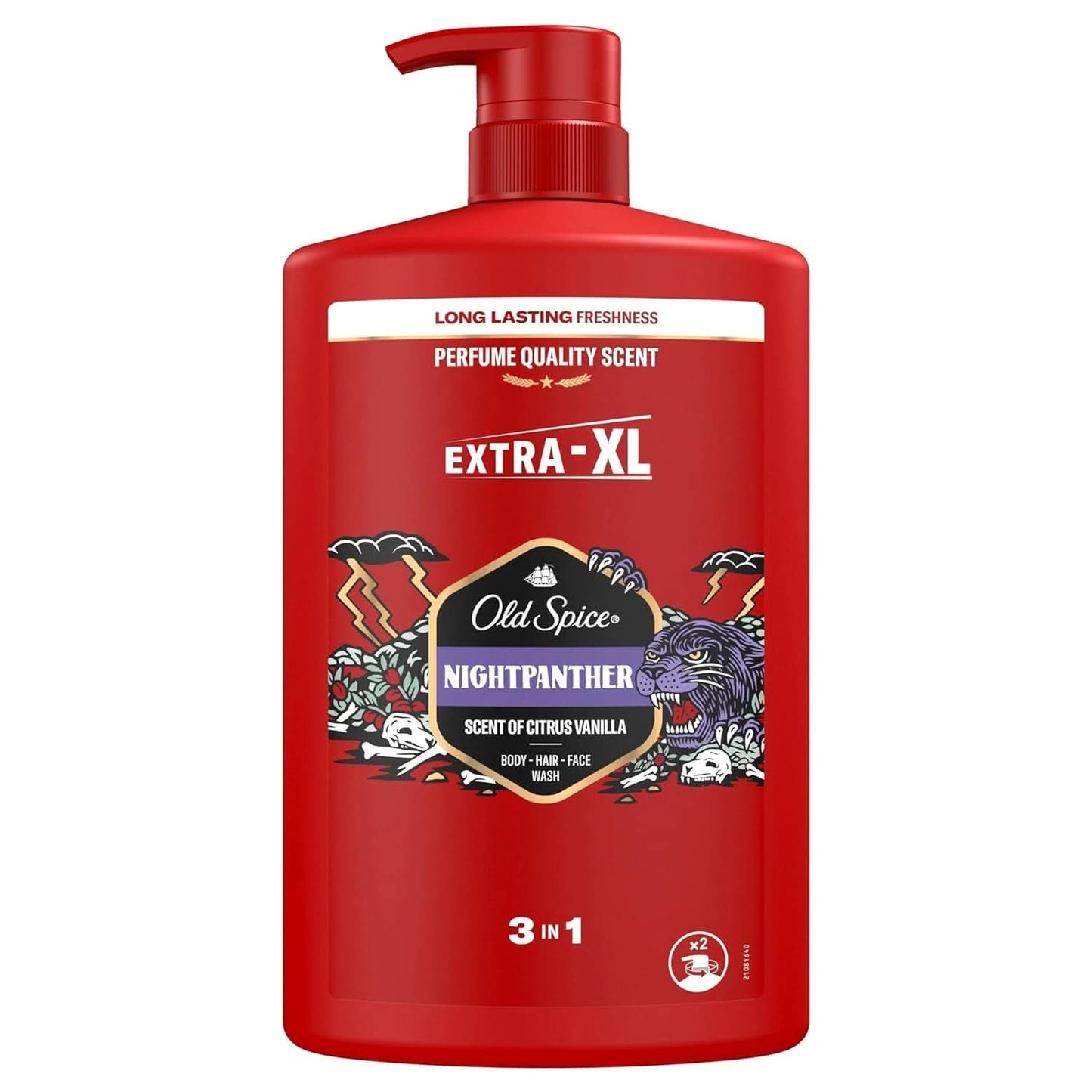 Old Spice Captain 3 v 1 sprchový gel a šampon pro muže, 1 litr sprcha a vana Naty Shop Nightpanter
