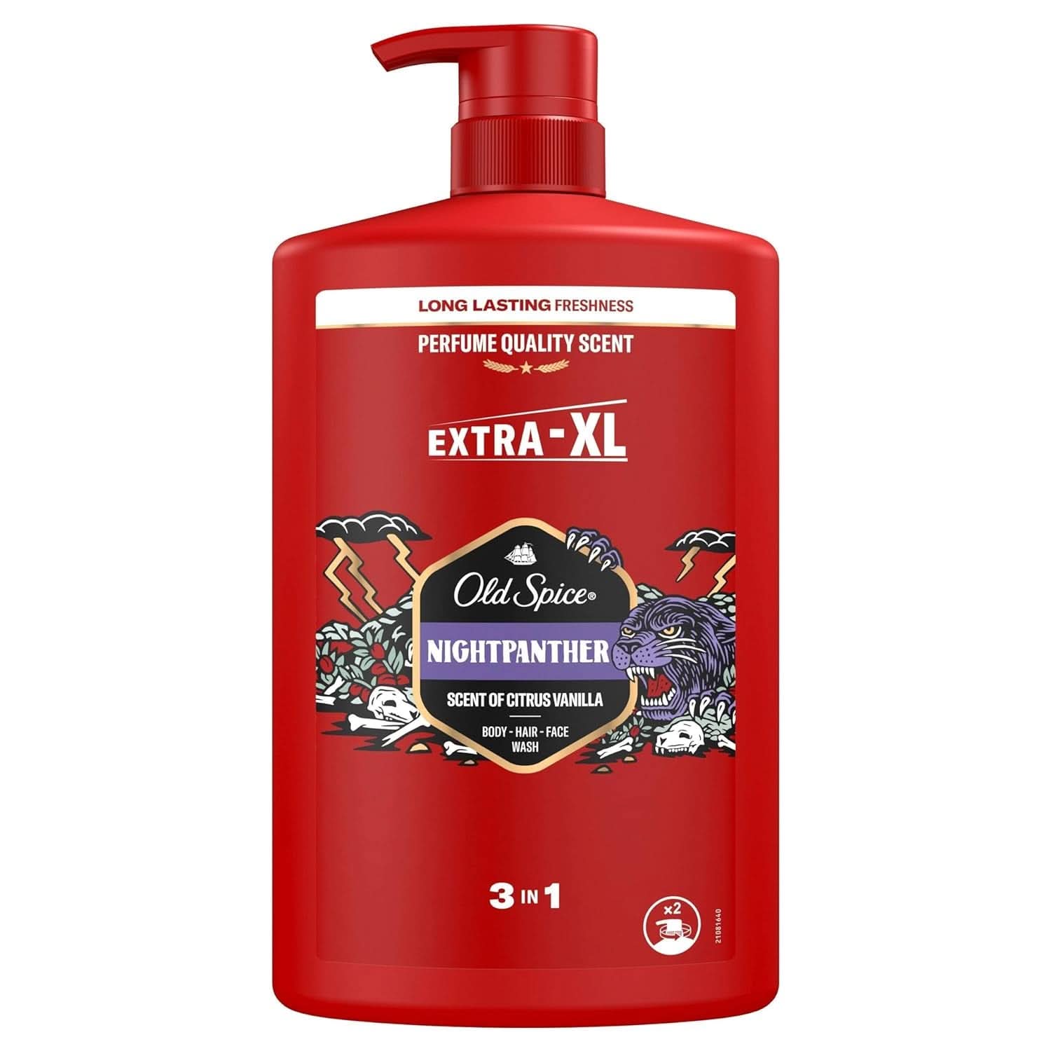 Old Spice Captain 3 v 1 sprchový gel a šampon pro muže, 1 litr sprcha a vana Naty Shop Nightpanter
