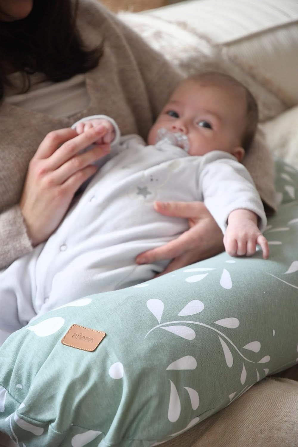BÉABA, Big Flopsy, multifunkční kojící polštář, spaní, kojení, optimální podpora, relaxace, pohodlí Příslušenství Jídlo a kojení Bebe Naty Shop