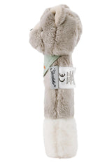 Sterntaler baby pískací kočka Lilly - Měkká fleecová hračka pro miminka - Hračka na uchopení pro miminka - První pokusy o uchopení a hraní, šedá Bebe Toys Naty Shop