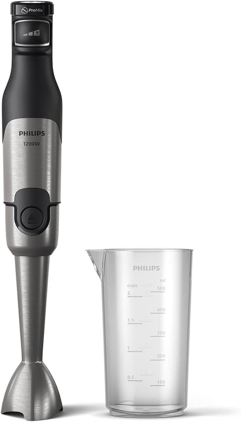 Stabmixér Philips řady 5000 - 1200W Leistung. Technologie Promix. Vedl Geschwindigkeitsanzeiger. Stufenlose Geschwindigkeitseinstellung. Kompaktní design. Leicht Zu Reinigen. Schwarz (HR2681/00) Kitchen Naty Shop