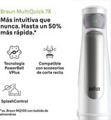 Braun Homehold Hogar Multiquick 7 Armmixer, Spritzschutz-Technologie, Spülmaschinenfest, Bpa-Freier Kunststoffbecher, MQ7000, 1000 W, Weiß Kitchen Naty Shop