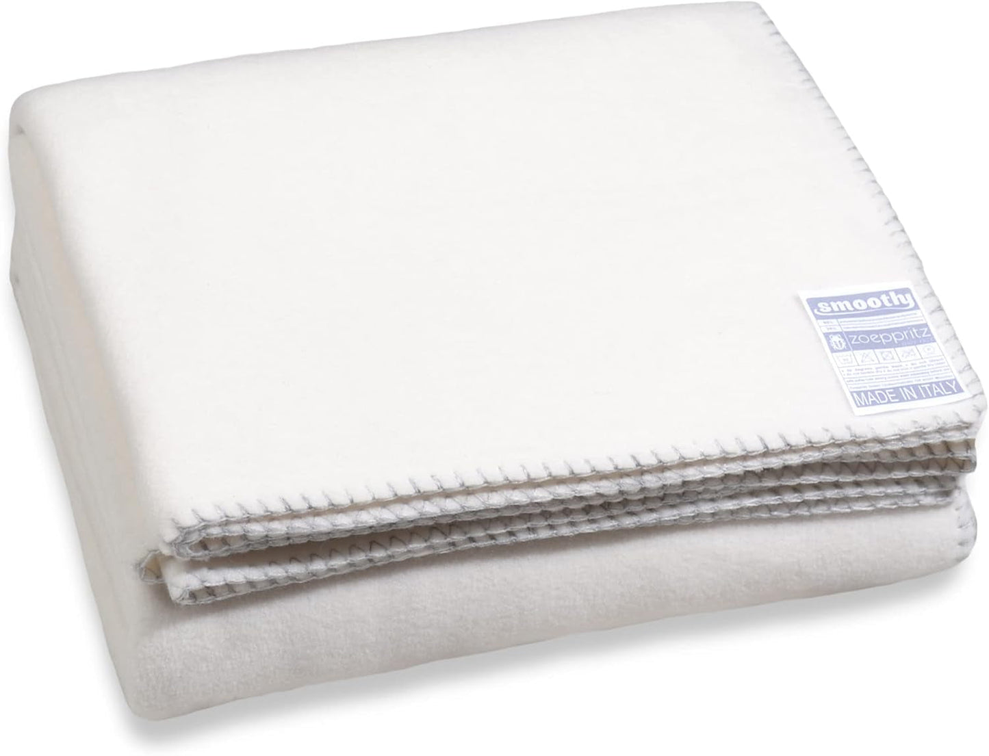 Zoeppritz od roku 1828 Hladká fleecová deka - Nadýchaná pohodlná deka polar fleece - Vegan - 140X190Cm - 010 Off-White, 010 Offwhite Zoeppritz Since 1828 Postele a přikrývky Světle bílá 140X190Cm