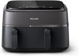 Philips Airfryer Dual Basket 3000 Series, 9L, 2 koše, 2 pokrmy připravené současně, technologie horkého vzduchu Rapidair plus Spotřebiče Naty Shop Dual Basket 9L