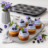 Zenker 12Er Muffinform Energy, Premium-Backform, Für Köstliche Kuchen, Verkürzt Die Backzeit Um Bis Zu 20 % (Farbe: Silver/Anthrazit), Menge: 1 Stück, Hellgrau Und Dunkelgrau Formy a plechy na pečení Naty Shop