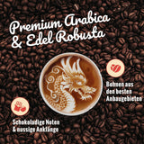BLANK ROAST - Barista Tattoo Espresso - 1000 g - im Langzeit Trommel-Röstverfahren geröstet - Bohnen aus den besten Anbaugebieten - Premium Arabica & Edel Robusta - schokoladig & nussig - säurearm