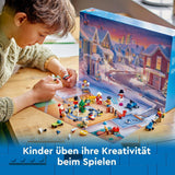 LEGO City Adventní kalendář 2024, adventní dárek pro děti od 5 let, 24 překvapení, minifigurky ve vánočním overalu, Santa Claus a paní Santa Clausová, vánoční dárek 60436 Stavebnice Besuche den LEGO-Store