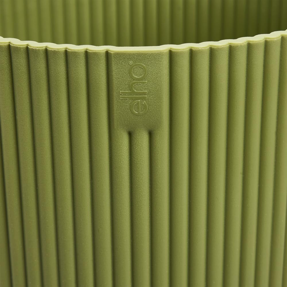 elho Vibes Fold Bowl 25 - Vnitřní květináče - 100% recyklovaný plast - Ø 24,9 x V 12,1 cm - Zelená/Ferngrün