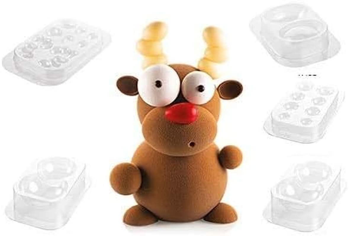 SILIKOMART Kit Rudolf Formen na čokoládu, Vánoce, 5 kusů Kuchyně Naty Shop