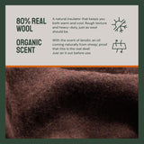 Kempingová deka Woolly Mammoth Woolen Co., extra velká, merino vlna, Perfektní outdoorové vybavení pro bushcraft, kempování, trekking, turistiku, přežití nebo chatovou deku. Hnědá, 168 X 228 Postele a přikrývky Woolly Mammoth Woolen Company