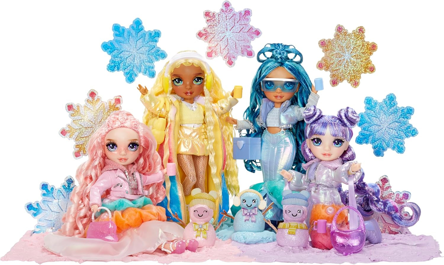 Rainbow High Winter Wonderland - Skyler (modrá) - 28 cm módní panenka se sadou sněhuláka, která hromadí vodu a hromadí vodu, vhodná pro děti od 4 do 12 let a sběratele, panenky Naty Shop
