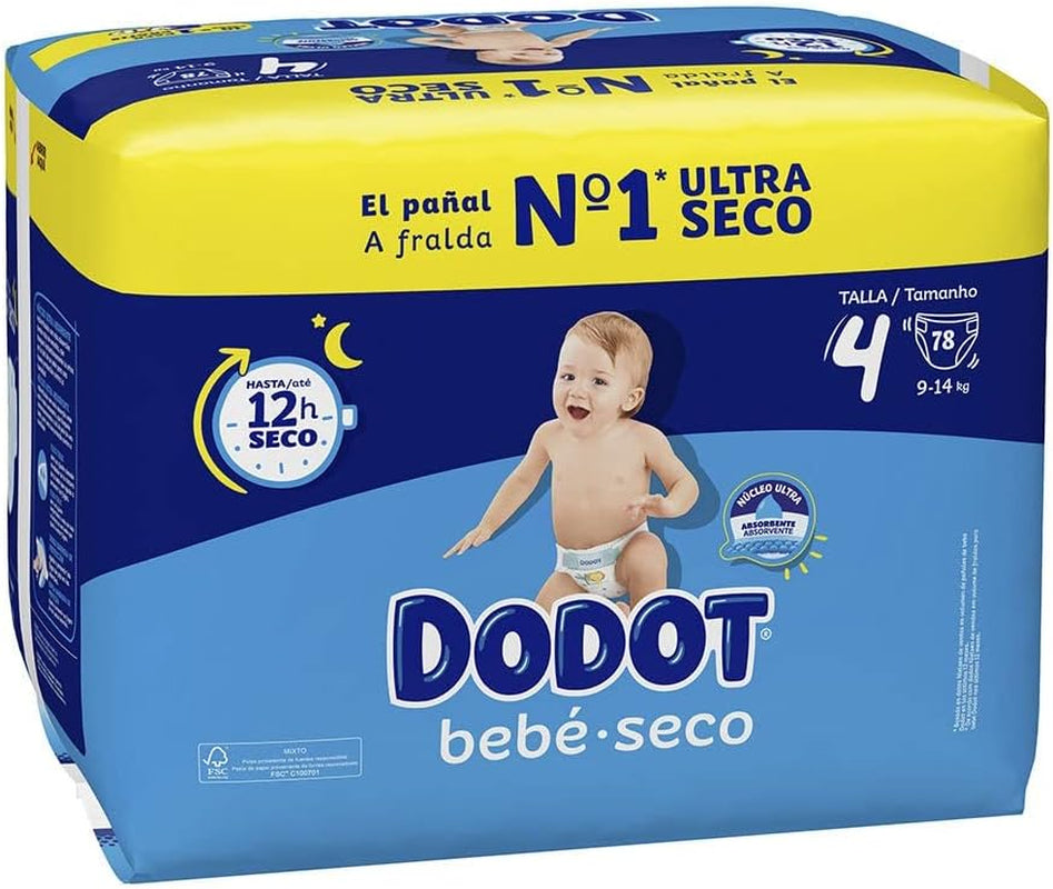 Pleny Bebé-Seco, velikost 3, 6 kg - 10 kg, 84 plen, sušení až 12 hodin