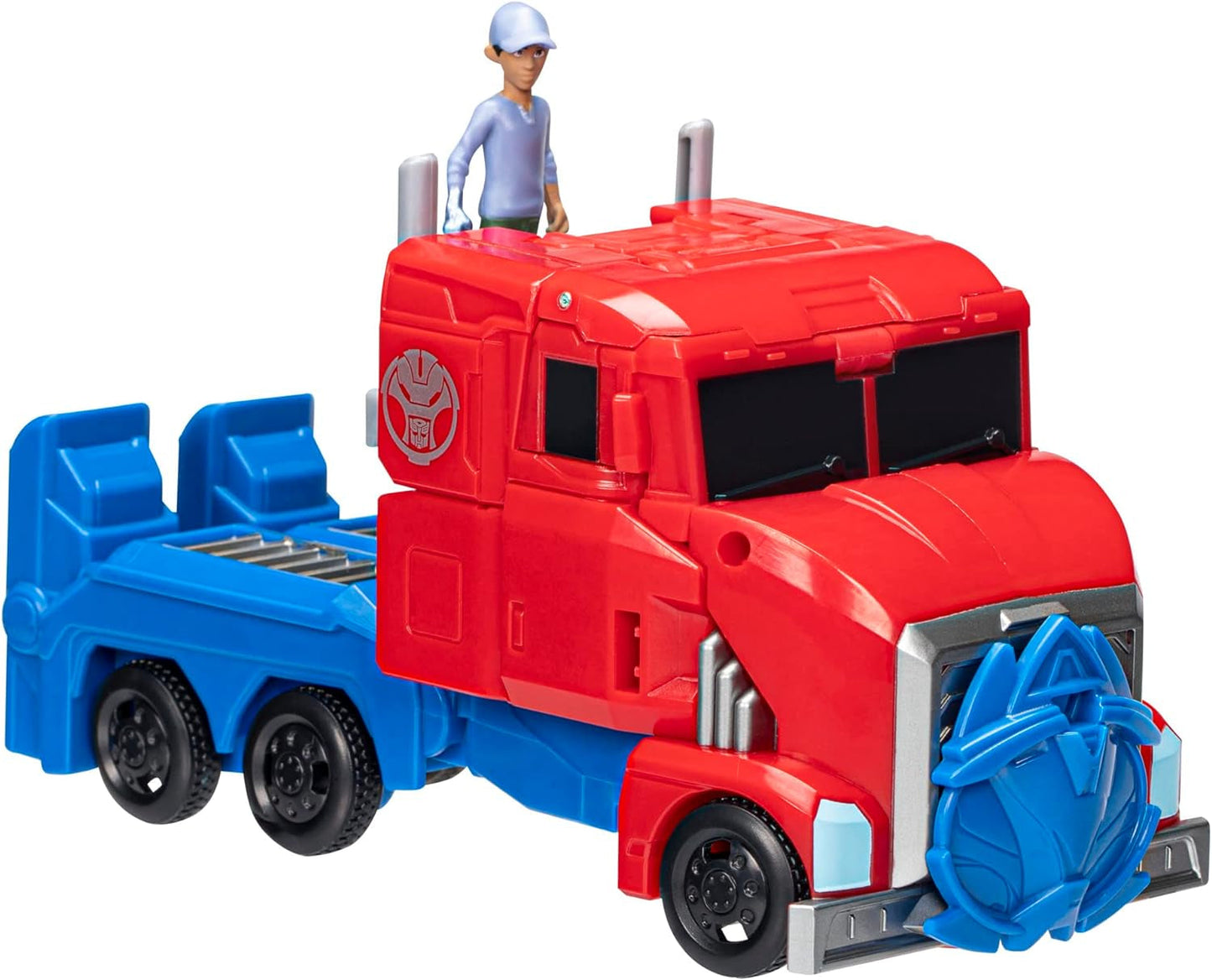 Transformers Earthspark Spin Changer Figurka Optimus Prime (20 cm) s figurkou Robby Malto (5 cm) ze 6 akčních figurek Naty Shop