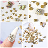 Nail Art Rotating Charm, 20 Stück Spinning Nail Charms Rotační ložisko na nehty Für Nail Art Design DIY Crafting Schmuck Zubehör