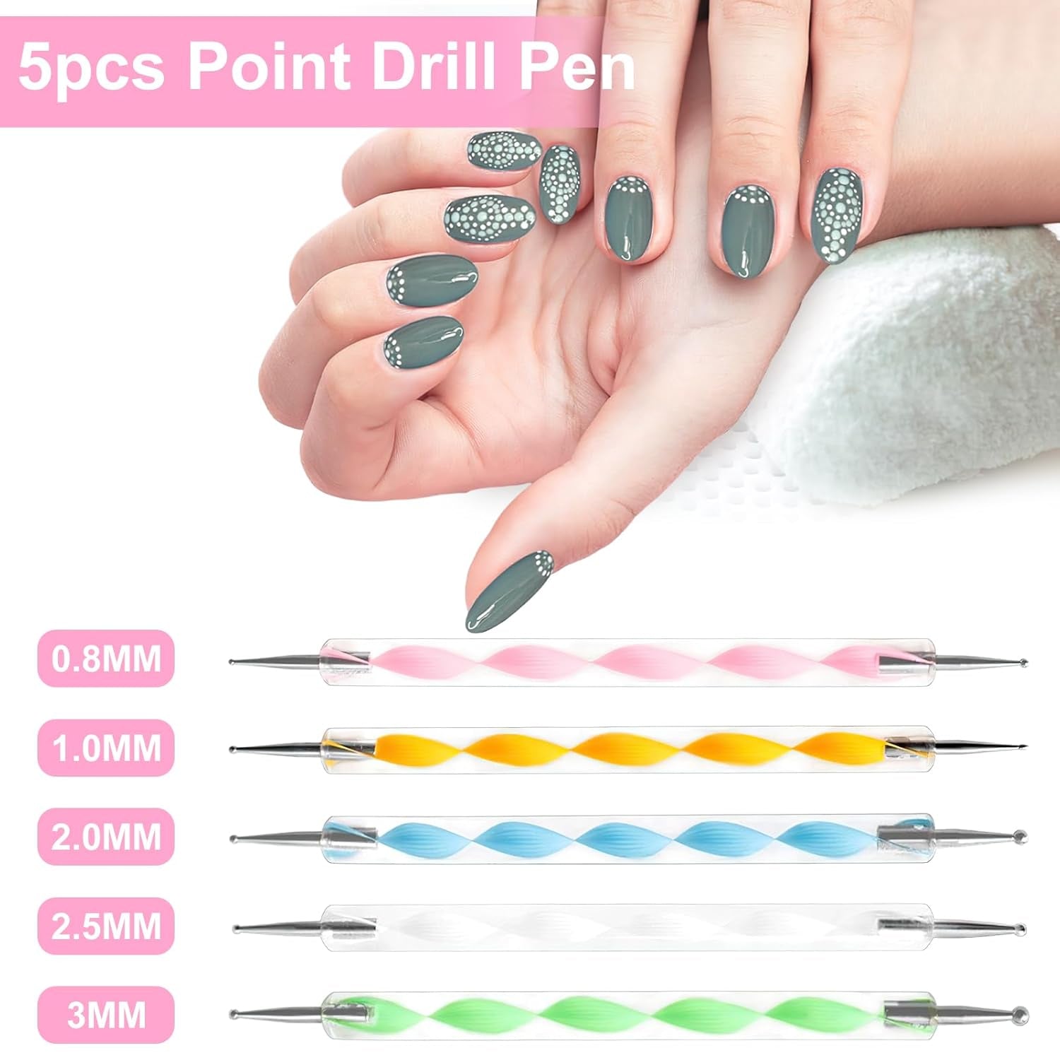 53 Blätter Nagelsticker, Nail Art Pinsel Und Dekorationen Set, 15 PCS Pinsel, 5 PCS Dotted Pen, Strasssteine, Blattgold Für Nagelkunst, Nagel Pailletten, Nagelkunstwerkzeuge Und Dekorationssets
