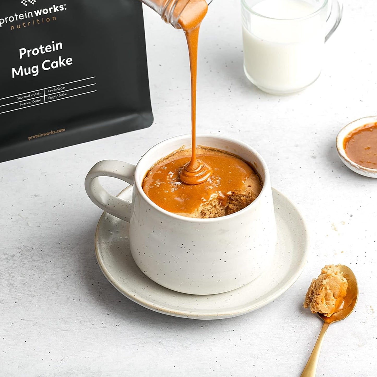 Protein Works Protein Tassenkuchen | Čokoládový krém | Dieser Köstliche Nachtisch Ist Sehr Protein- Und Ballaststoffreich| 500G Směs na pečení a vaření Naty Shop