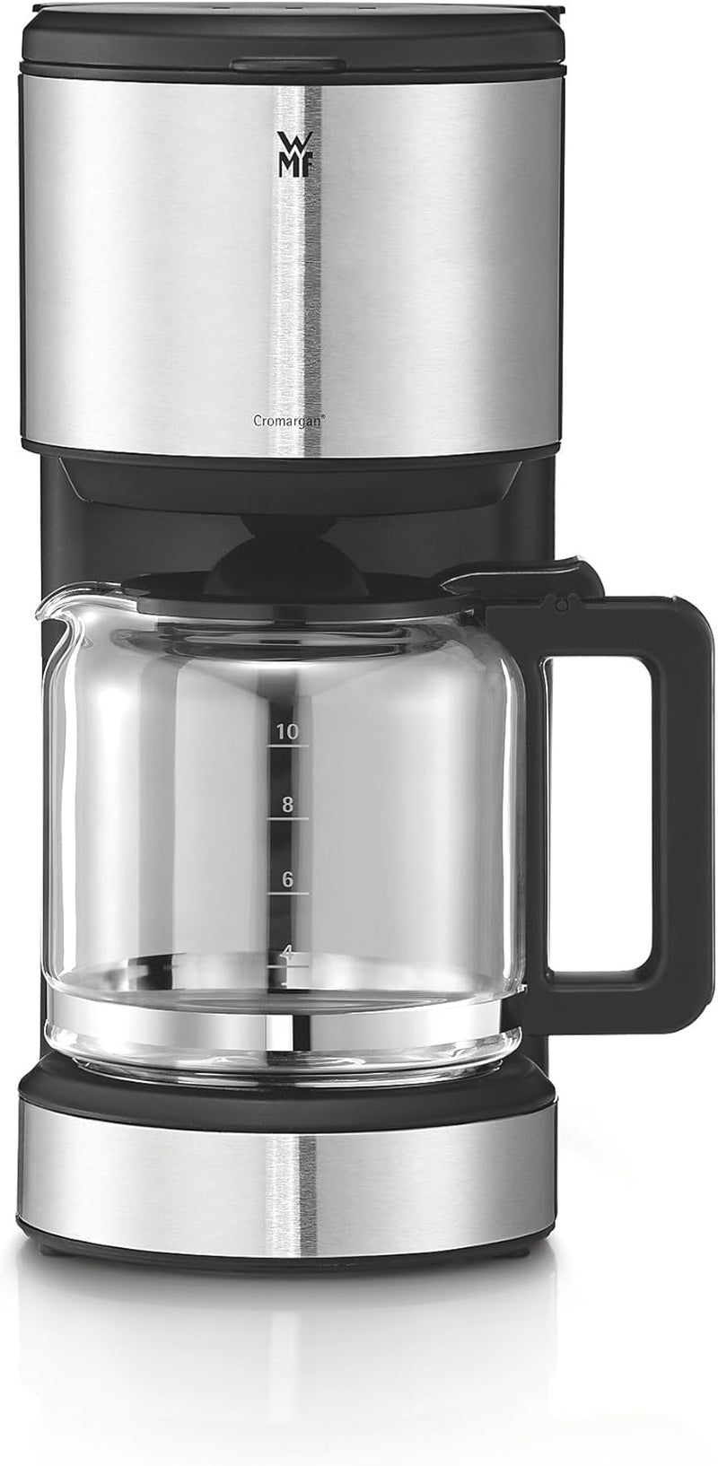 Espresso WMF Bueno se skleněnou karafou, filtrovaná káva, 10 šálků, tlačítko zapnutí/vypnutí, systém proti odkapávání, oscilační filtr, automatické zastavení, topná deska, 1000W