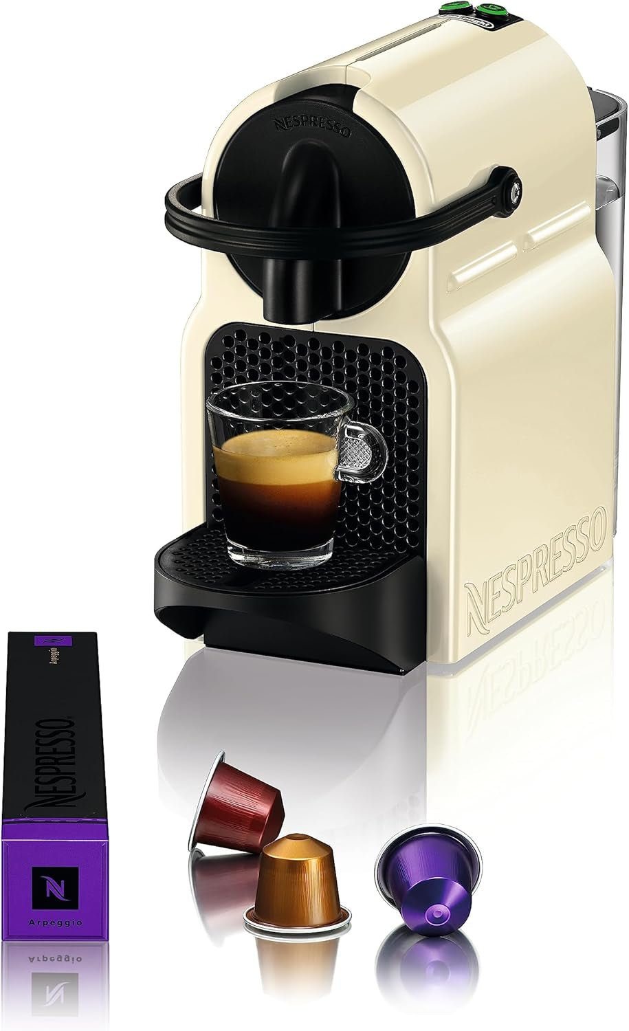Nespresso kapslový espresso kávovar De'Longhi EN 80.B Inissia, vysokotlaká pumpa a funkce úspory energie, automatické vypnutí po 9 minutách, objem šálku na espresso a lungo, nádržka na vodu 0,7 l, černá