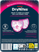 Noční noční pomočování Huggies DryNites pro dívky 13-cca 17 let (48-60kg) Počet 27 (3x9) měsíční balení kalhotkových plen