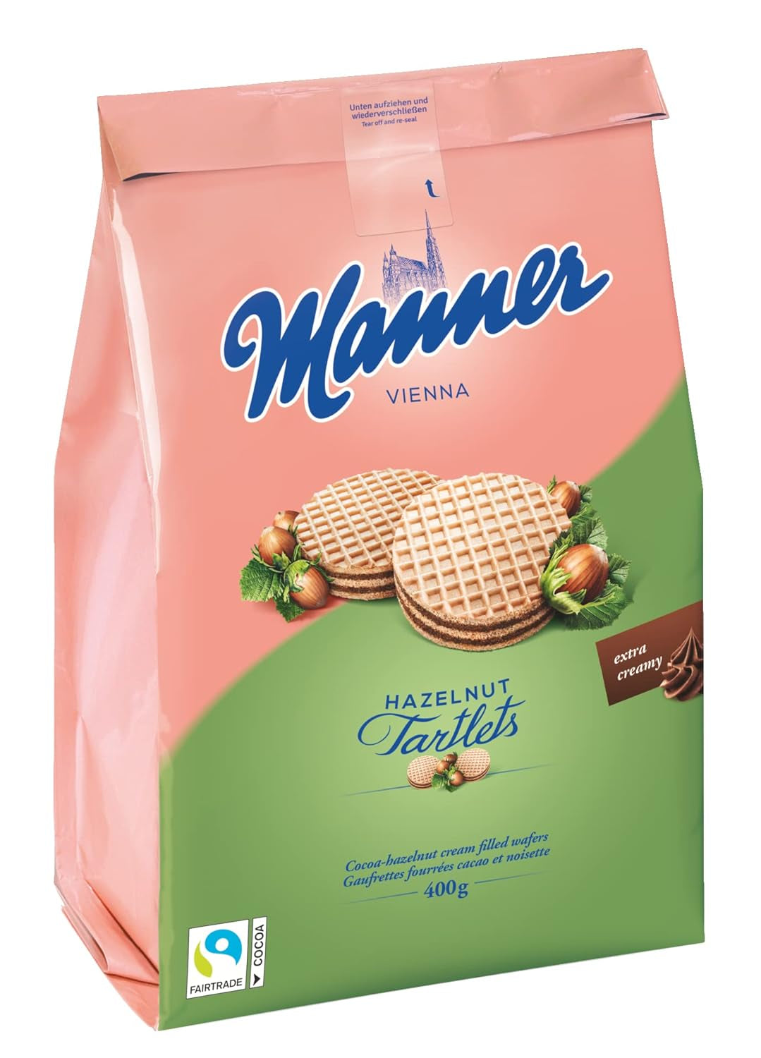 Tarte Manner | Křupavé lískooříškové sušenky | 1 balení (400 g)