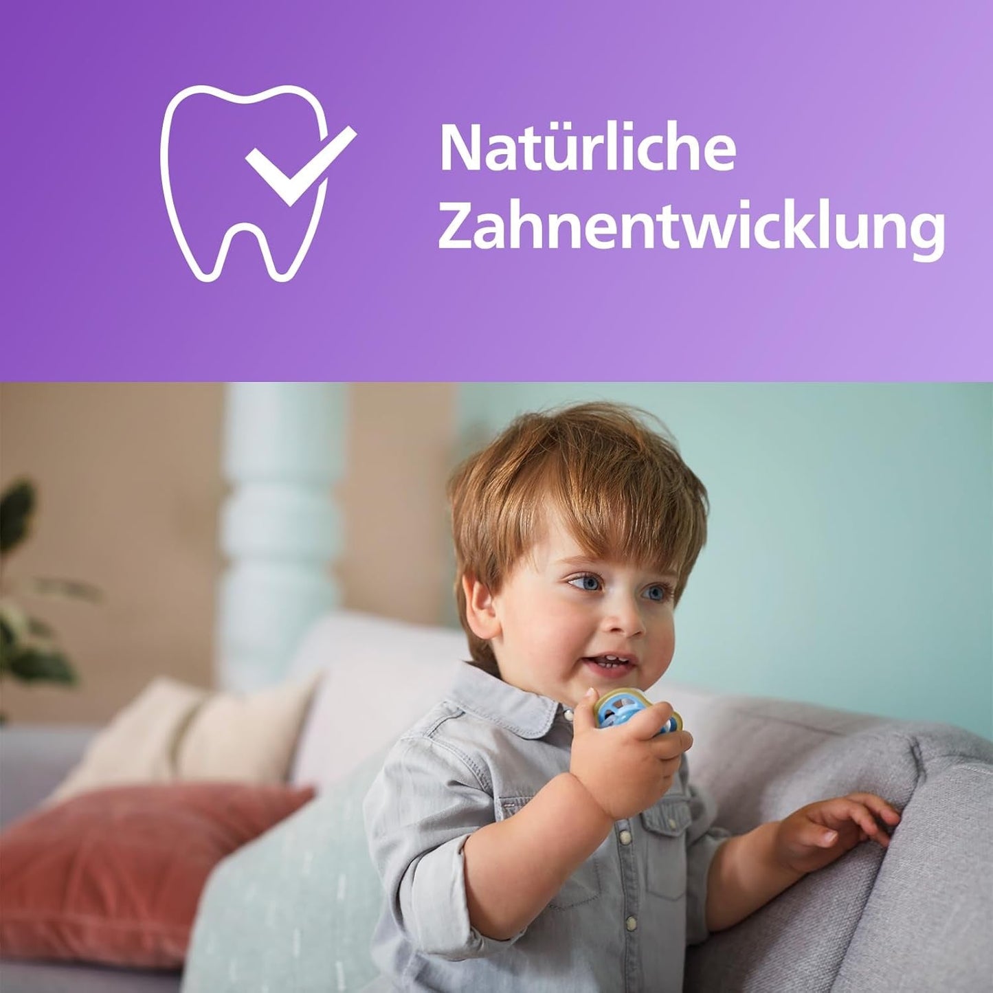 Dudlíky Philips AVENT ultra air – lehké a prodyšné dudlíky pro děti ve věku 0–6 měsíců, bez BPA, s přenosným pouzdrem jako sterilizátor, 2 balení, model SCF085/24