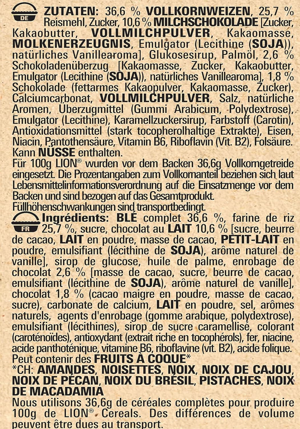 Trojitá křupavá snídaňová cereálie Churro s mléčnou čokoládou a slaným karamelem, celozrnný obsah 36 %, balení 8 ks (8x300g)